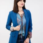 Niebieska marynarka - Kobiecowo - internetowy butik z odzieżą damską