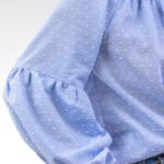 Niebieska bluzka w kropki - Kobiecowo - internetowy butik z odzieżą damską