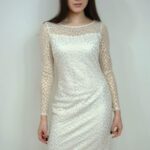 Kremowa sukienka - Kobiecowo - internetowy butik z odzieżą damską