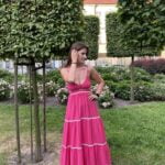 IMG_1074 Rozkloszowana sukienka na cienkich ramiączkach - Kobiecowo - internetowy butik z odzieżą damską