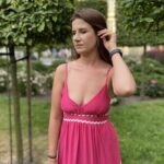 IMG_1084 Rozkloszowana sukienka na cienkich ramiączkach - Kobiecowo - internetowy butik z odzieżą damską