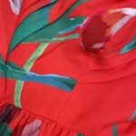 Rozkloszowana czerwona sukienka - Kobiecowo - internetowy butik z odzieżą damską