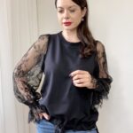 IMG_2582-900x1260 Bluzka z koronkowym rękawem - Kobiecowo - internetowy butik z odzieżą damską