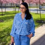 bluzka w kwiaty