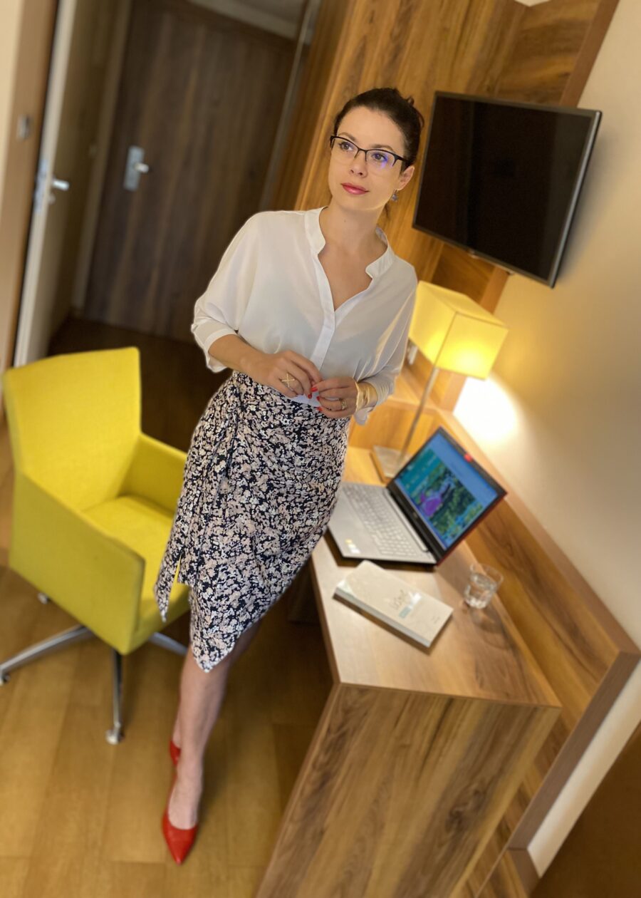 Spódnica wiązana kopertowo - Kobiecowo - internetowy butik z odzieżą damską