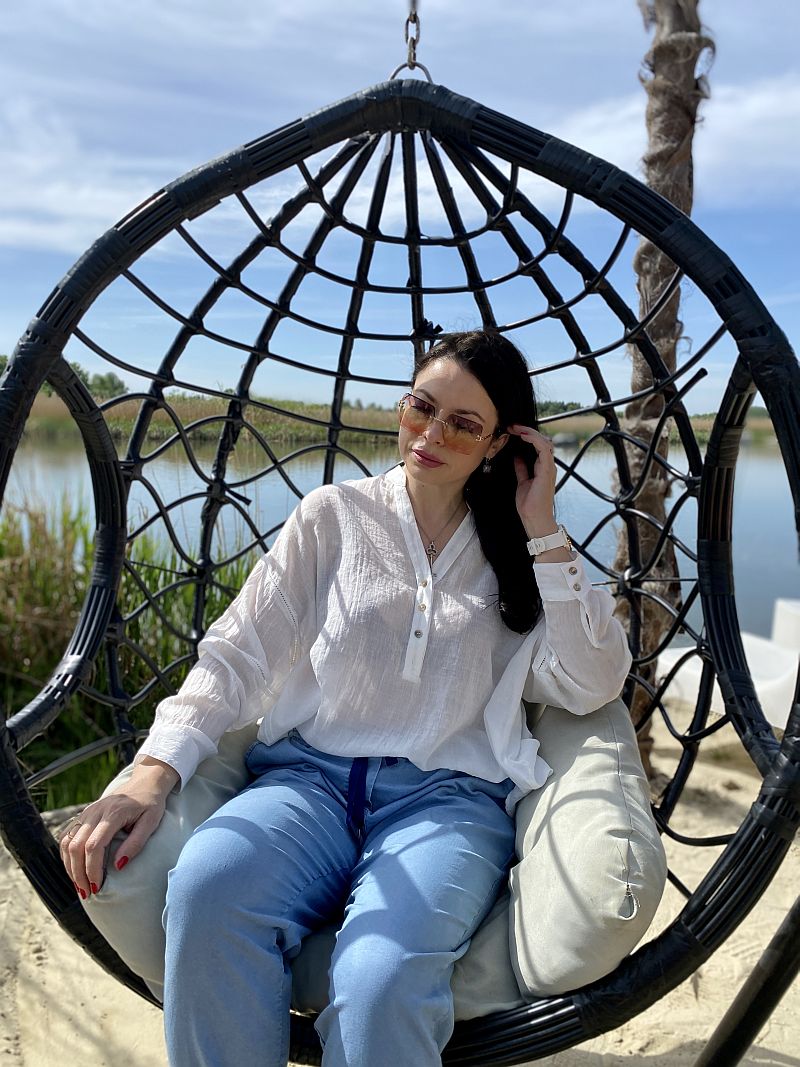 Koszula w kolorze białym mgiełka - Kobiecowo - internetowy butik z odzieżą damską