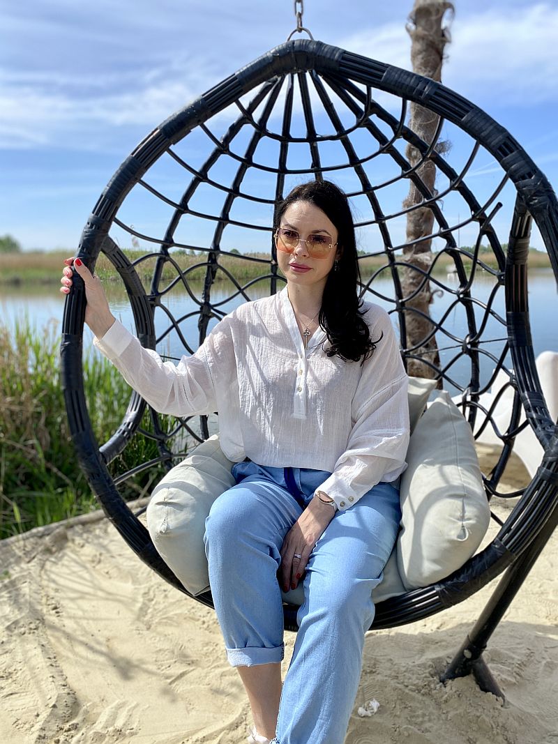 Koszula w kolorze białym mgiełka - Kobiecowo - internetowy butik z odzieżą damską