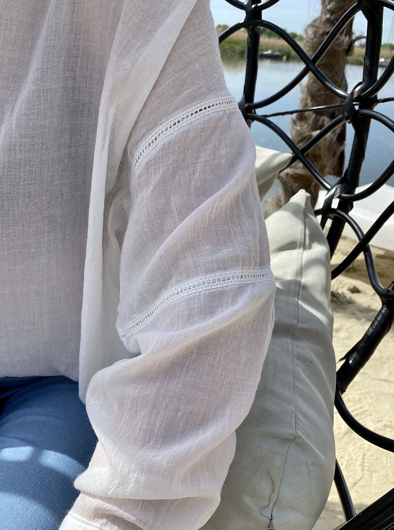 Koszula w kolorze białym mgiełka - Kobiecowo - internetowy butik z odzieżą damską