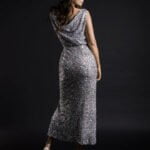 Długa cekinowa sukienka - Kobiecowo - internetowy butik z odzieżą damską