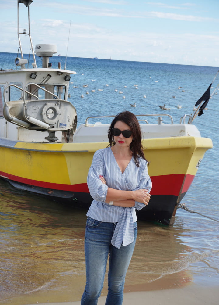 wiazana-bluzka-w-paski-2 Kopertowa bluzka w paski - Kobiecowo - internetowy butik z odzieżą damską